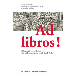 Chapitre71 : Ad Libros ! Mélange d'études médiévales, (dir. de) J.-Fr. Cottier, M. Gravel et S. Rossignol
