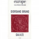Revue Europe : Giordano Bruno et Galilée : 目录