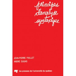 Principes d'analyse syntaxique de Jean-Pierre Paillet et André Dugas : 目录预览